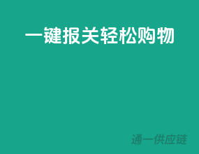 一键报关，轻松购物
