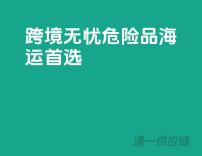 跨境无忧，危险品海运首选