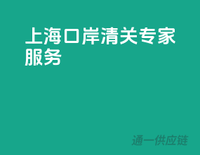上海口岸，清关专家服务