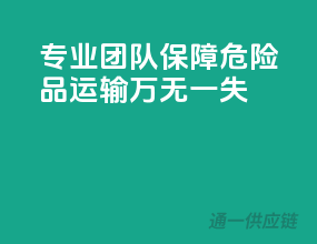 专业团队，保障危险品运输万无一失