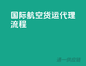 国际航空货运代理流程