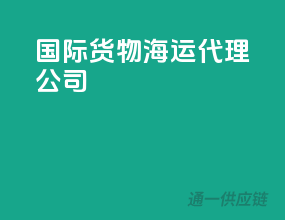 国际货物海运代理公司