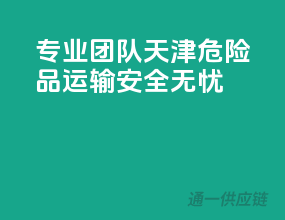 专业团队，天津危险品运输，安全无忧