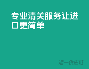 专业清关服务，让进口更简单