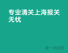 专业清关，上海报关无忧
