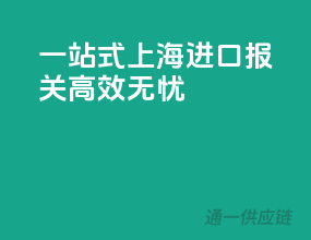 一站式上海进口报关，高效无忧