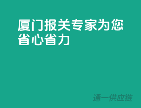 厦门报关专家，为您省心省力