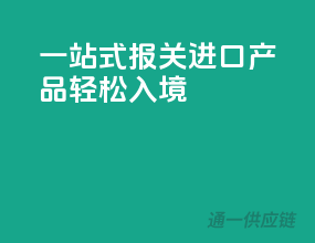 一站式报关，进口产品轻松入境