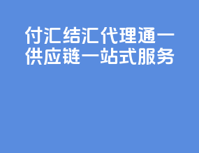 付汇结汇代理：通一供应链一站式服务