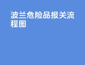 波兰危险品报关流程图