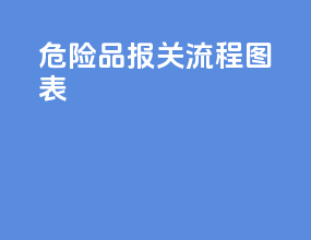 危险品报关流程图表
