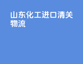 山东化工进口清关物流
