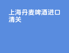 上海丹麦啤酒进口清关