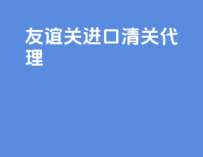 友谊关进口清关代理