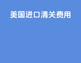 美国进口清关ddu费用